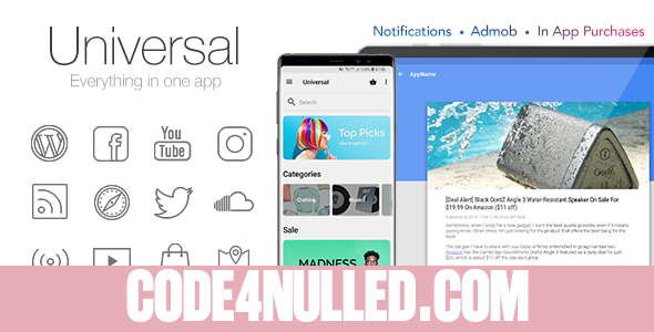 Universal v4.4.4 - Full Multi-Purpose Android App