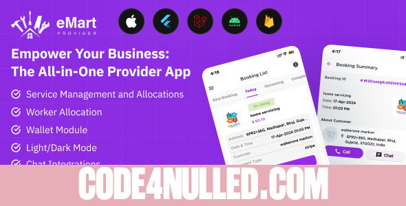 eMart - Service Provider app for On-Demand Service v2.0