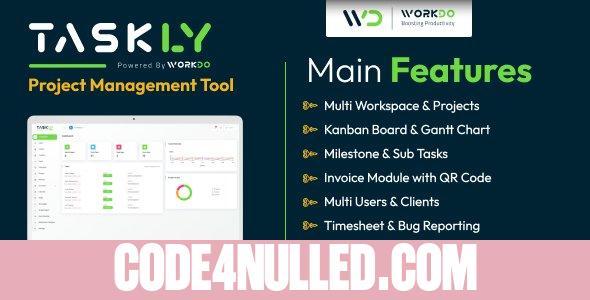 TASKLY v6.1  Project Management Tool - nulled