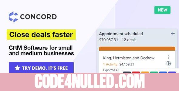 Concord v1.0 - Deals Management CRM