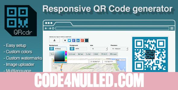 QRcdr - responsive QR Code generator