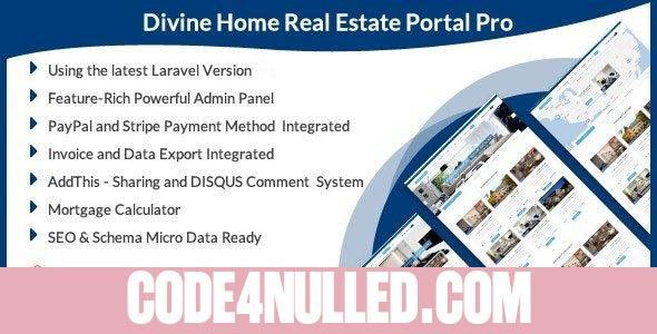 Divine Home - Laravel Real Estate Portal Pro