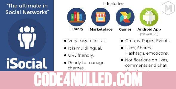 iSocial v1.5.5 - Social Network Platform