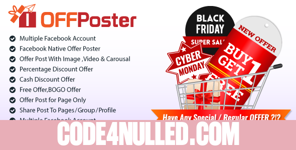 OFFPoster : Facebook Offer Poster (Image, Carousel & Video)
