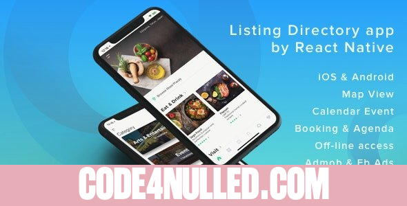 ListApp v1.7.5 - Listing Directory mobile app by React Native (Expo version)