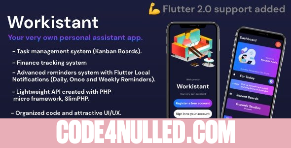 Workistant - Your very own personal assistant app.