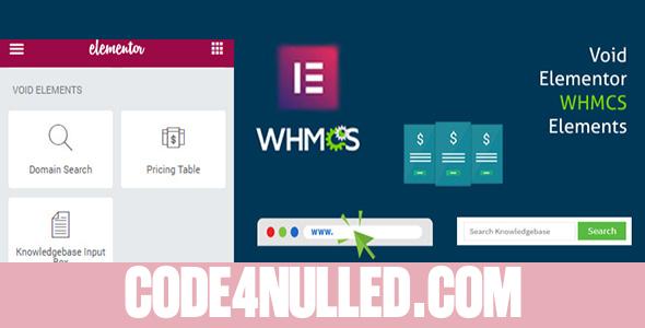 Elementor WHMCS Elements Pro For Elementor Builder v2.4