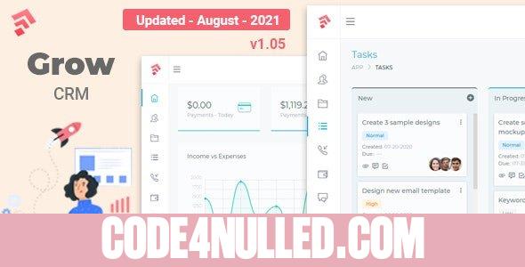 Grow CRM v1.05 - Laravel Project Management