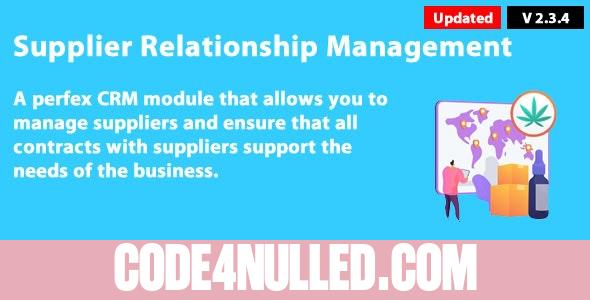 Supplier Management module for Perfex CRM v2.3.4