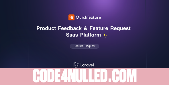 QuickFeature v1.1 - Feature Requests and Feedback Management SaaS Laravel CMS