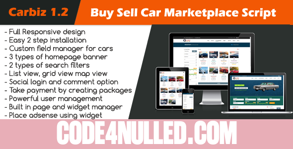 Carbiz v1.2 - Buy Sell Car Marketplace Script