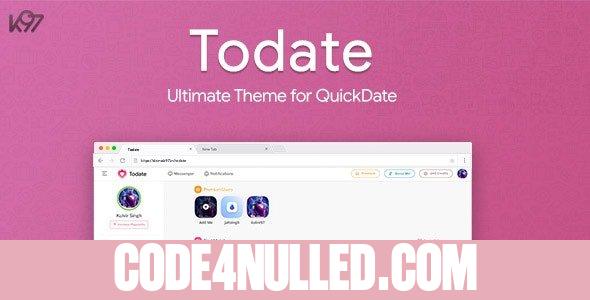 Todate v1.3 - The Ultimate QuickDate Theme