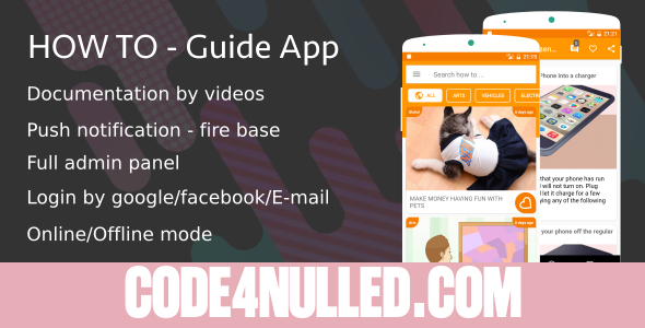 How To - Guide App (Notification,Login social,Material design ...)