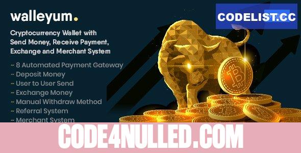 Walleyum v1.0.3 - Cryptocurrency Wallet System with Exchange