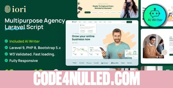 Iori v1.1.0 - Business Website for Company, Agency, Startup with AI writer tool & shopping cart