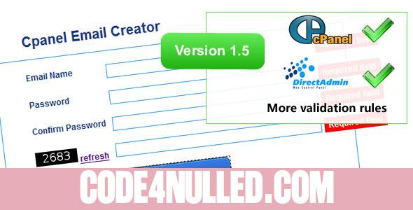 Cpanel Email Creator v1.61