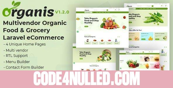 Organis v1.2.1 - Multivendor Organic Food & Grocery Laravel eCommerce
