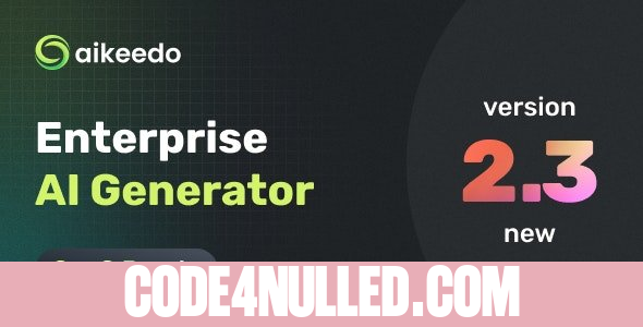 Aikeedo AI v2.3.0 - AI Chat, Content, Image, Voice, Code - SaaS - OpenAI, Claude, StabilityAI, ElevenLabs - nulled