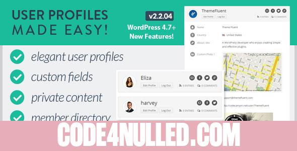 User Profiles Made Easy v2.2.04 - WordPress Plugin
