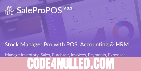 SalePro v3.3 - Inventory Management System with POS, HRM, Accounting - nulled