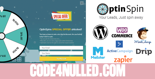 OptinSpin v2.1.3 - Fortune Wheel Integrated With WordPress