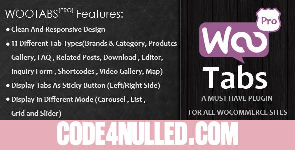 Woocommerce Tabs Pro v3.2 - Extra Tabs for Product Page