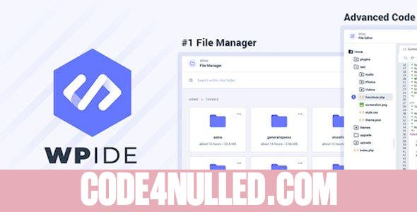 WPIDE Premium v3.4.9 - File Manager & Code Editor