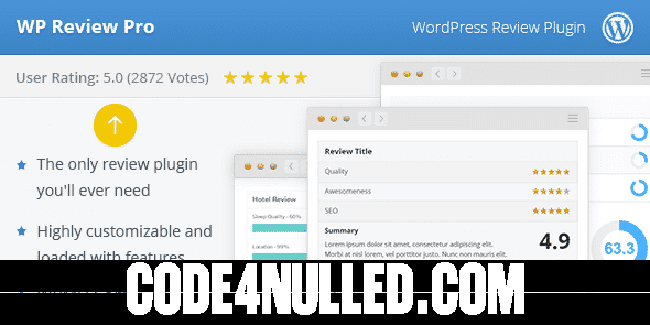 WP Review Pro v3.3.11 - Create Reviews Easily & Rank Higher In Search Engines