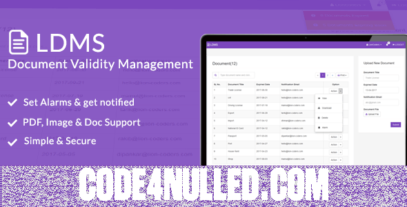 LDMS v1.3 - Document Validity Manager