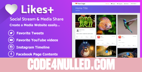 Likes Plus - Social Stream & Media Share