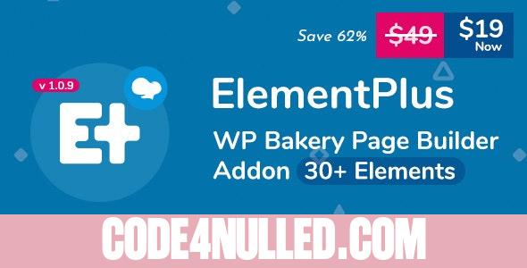 Element Plus v1.6.0 - WPBakery Page Builder Addon (Formerly Visual Composer)
