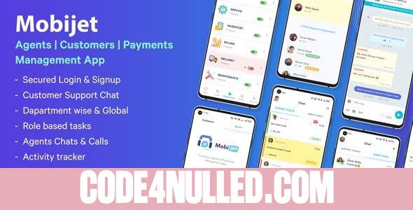 Mobijet v1.0.4 - Agents, Customers & Payments Management App | Android & iOS Flutter app