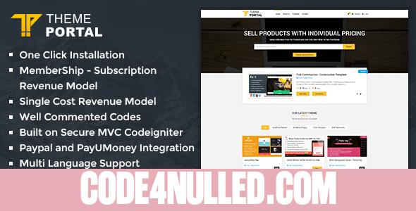 Theme Portal Marketplace v3.5 - Sell Digital Products ,Themes, Plugins ,Scripts