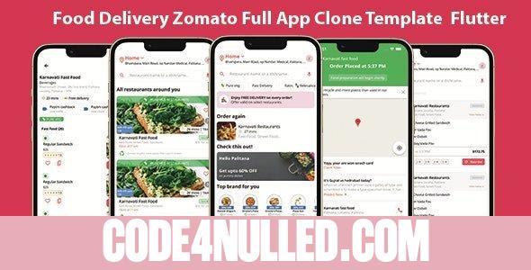 Food delivery full app template zomato clone v1.0