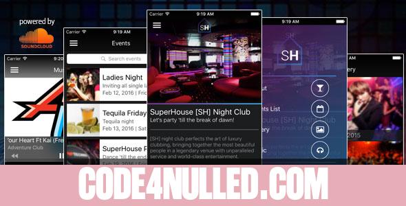 iOS Night Club/Bar with SoundCloud