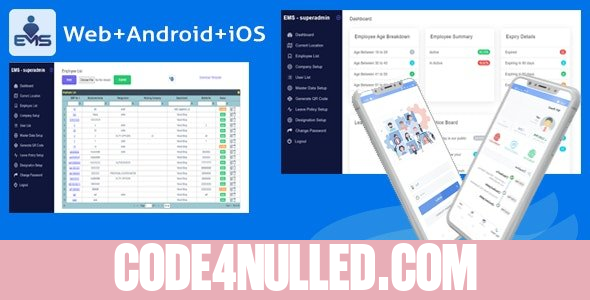 EMS v2.0 - Employee Attendance Tracker (admin panel + employee mobile app)