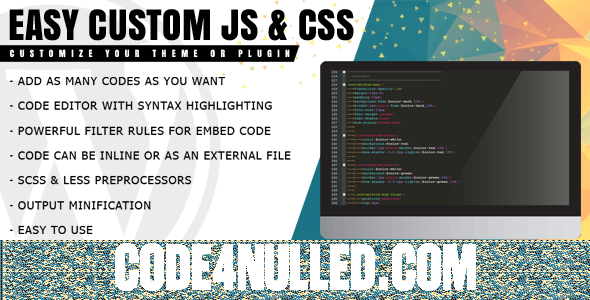 Easy Custom JS and CSS v1.1.2 - Extra Customization for WordPress