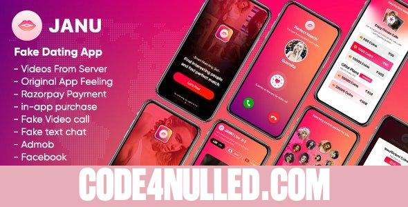 Janu v1.0 - Dating App with Live Streaming : One to One Video Call (Videos from server)