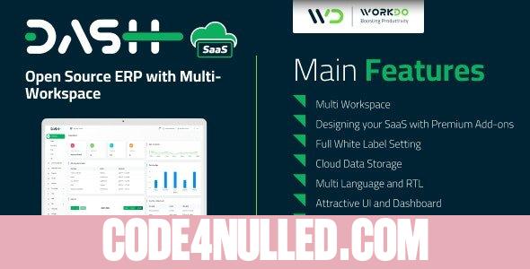 WorkDo Dash SaaS v6.3 - Open Source ERP with Multi-Workspace - nulled
