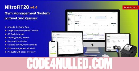 NitroFIT28 v4.4.1 - Fitness & Gym Management System