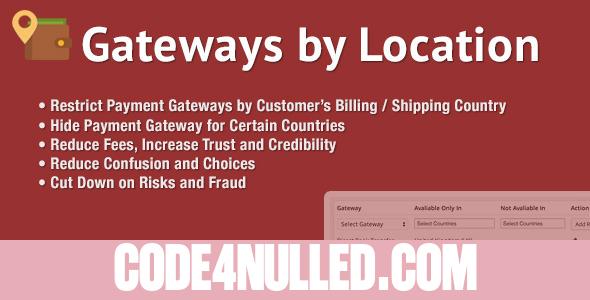 WooCommerce Gateways by Location v1.3.1