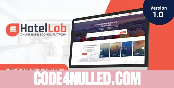 HotelLab v1.0 - Online Hotel Booking Platform - nulled