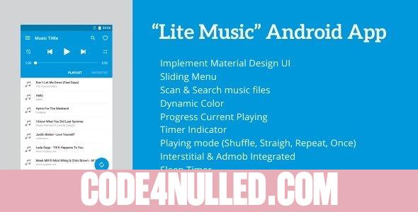 Lite Music v5.1 - Android Music Player