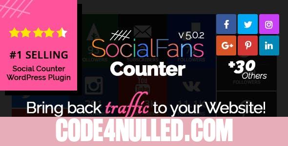 SocialFans v5.0.2 - WP Responsive Social Counter Plugin