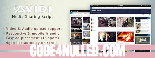 Avidi Media 1.7 - Ultimate Video, Music, Image and Gif Sharing Script