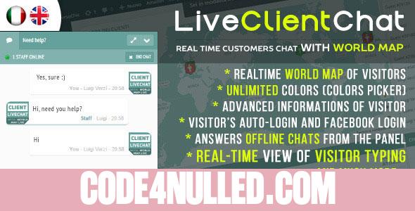 Live Client Chat - Help Chat With Visitors Map