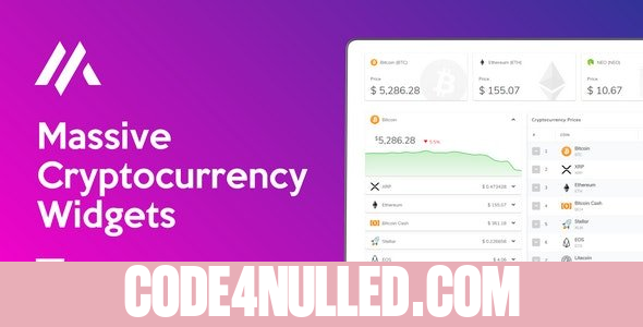 Massive Cryptocurrency Widgets v1.3.1 - PHP/HTML Edition