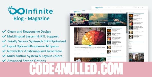 Infinite v3.9 - Blog & Magazine Script - nulled