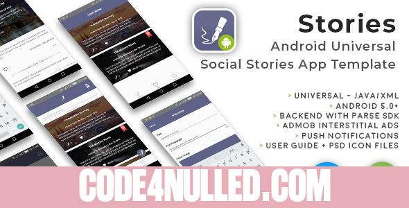 Stories - Android Universal Fun Social Stories App Template