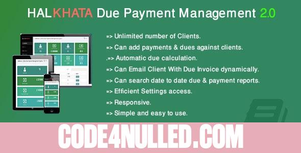 Halkhata v2.0 - Due Payment Management